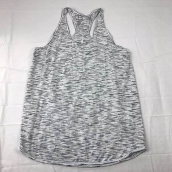 Lululemon‎ Essential Tank Tiger Space Dye Black White Size 8 - Picture 1 of 9